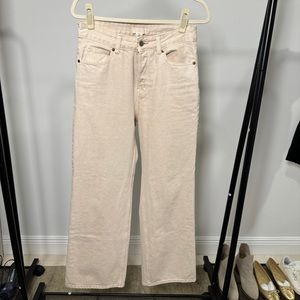 New H&M Beige Wide Leg Pants